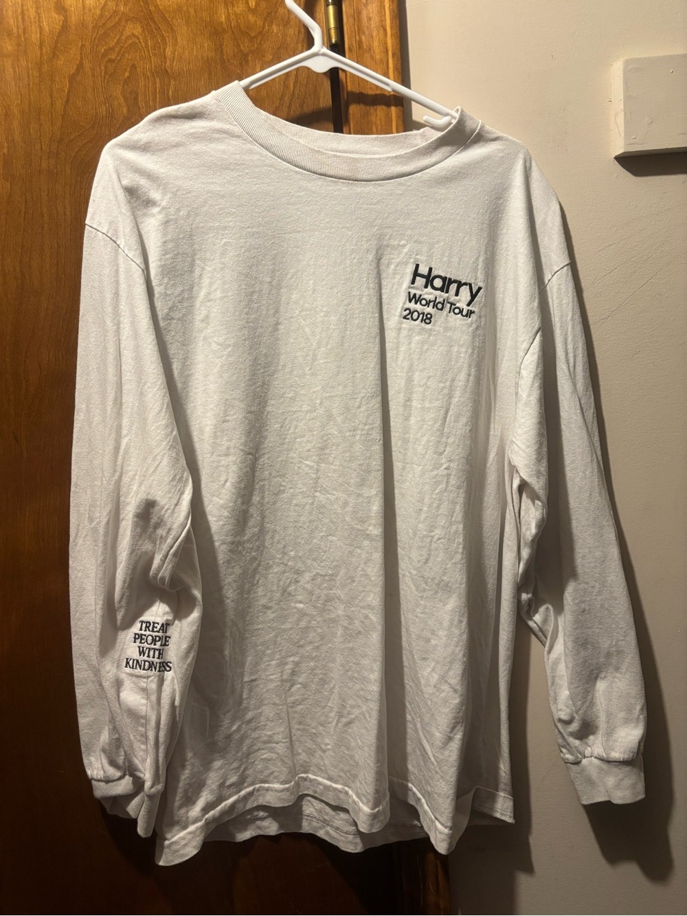 Harry World Tour 2018 Long Sleeve Tee - White